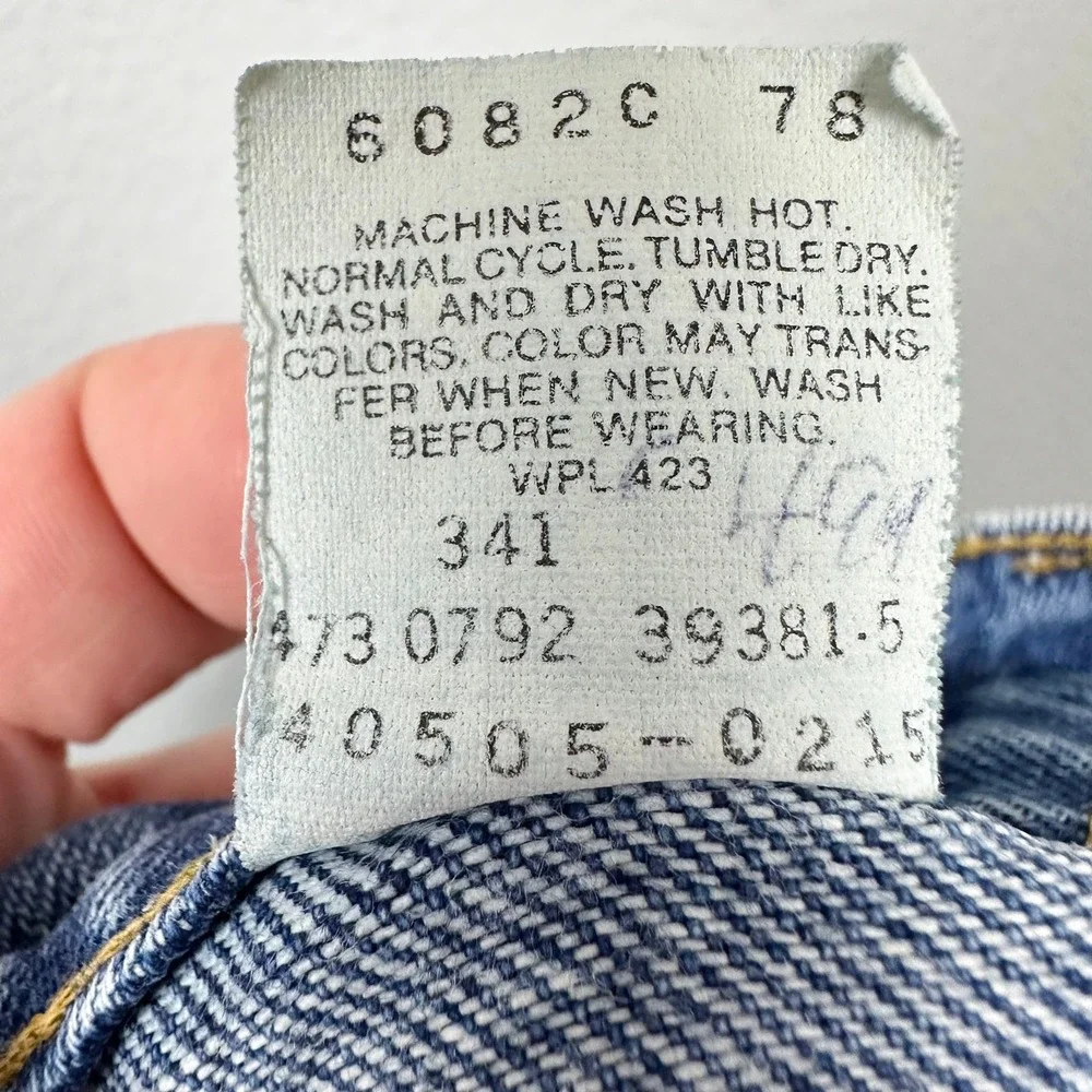 Vintage‎ 90s Levi's 505 Jeans Mens 40x32 Orange Tab Straight Leg Mexico *Flaws*
